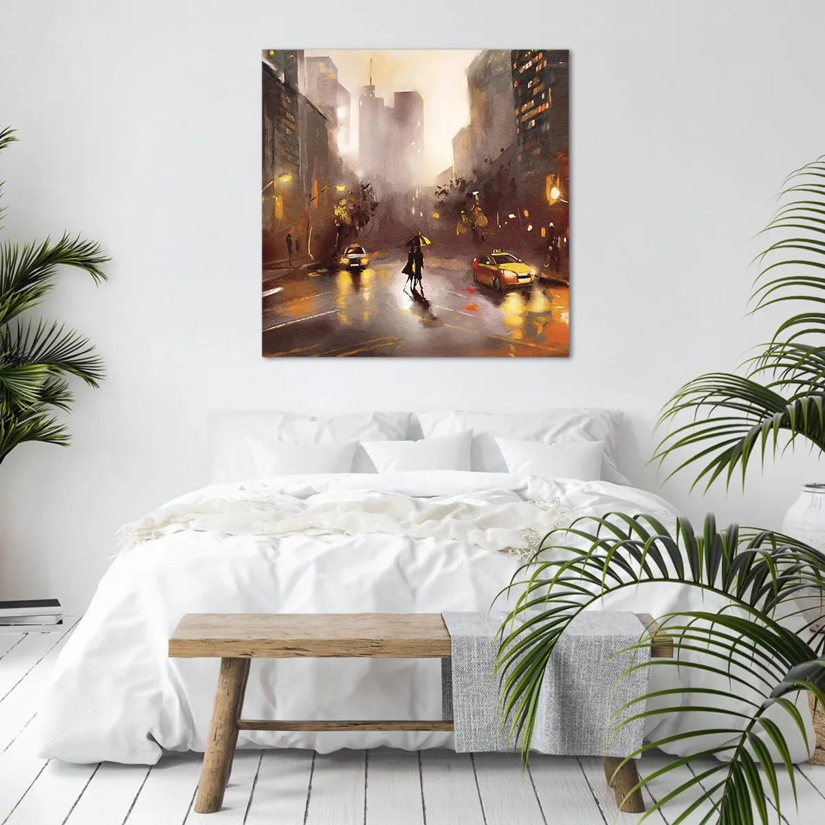 Bild auf Leinwand - Leinwandbild - Im Licht von New York - 30x30 cm