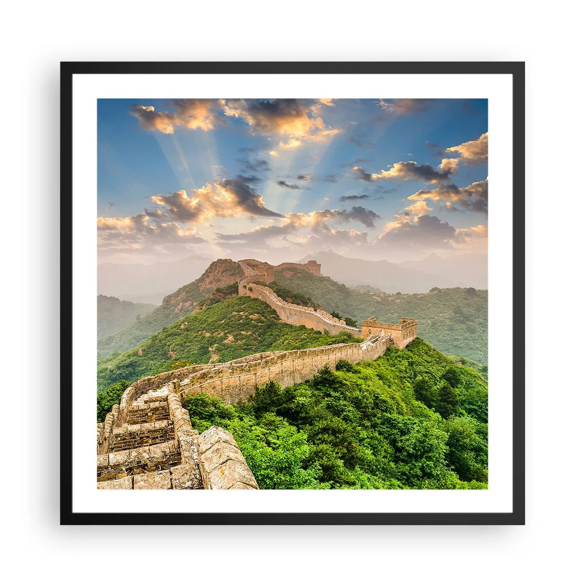Poster in einem schwarzem Rahmen - Ewige Größe - 60x60 cm