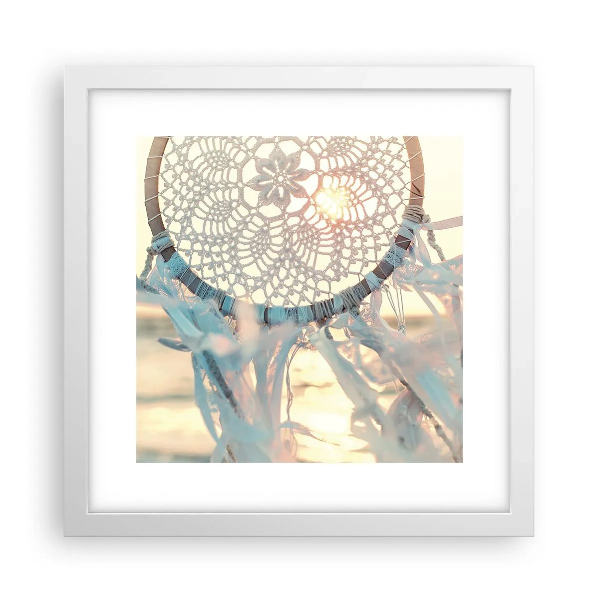Poster in einem weißen Rahmen - Totem aus Spitze - 30x30 cm