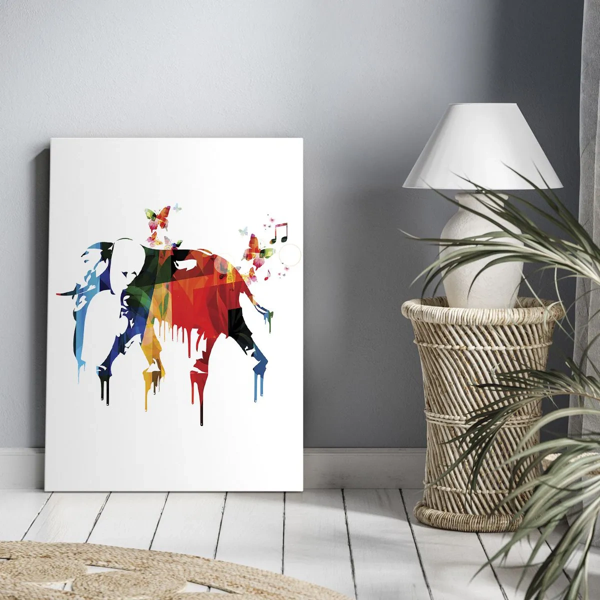 Bild auf Leinwand - Leinwandbild - Jeder kann tanzen - 55x100 cm