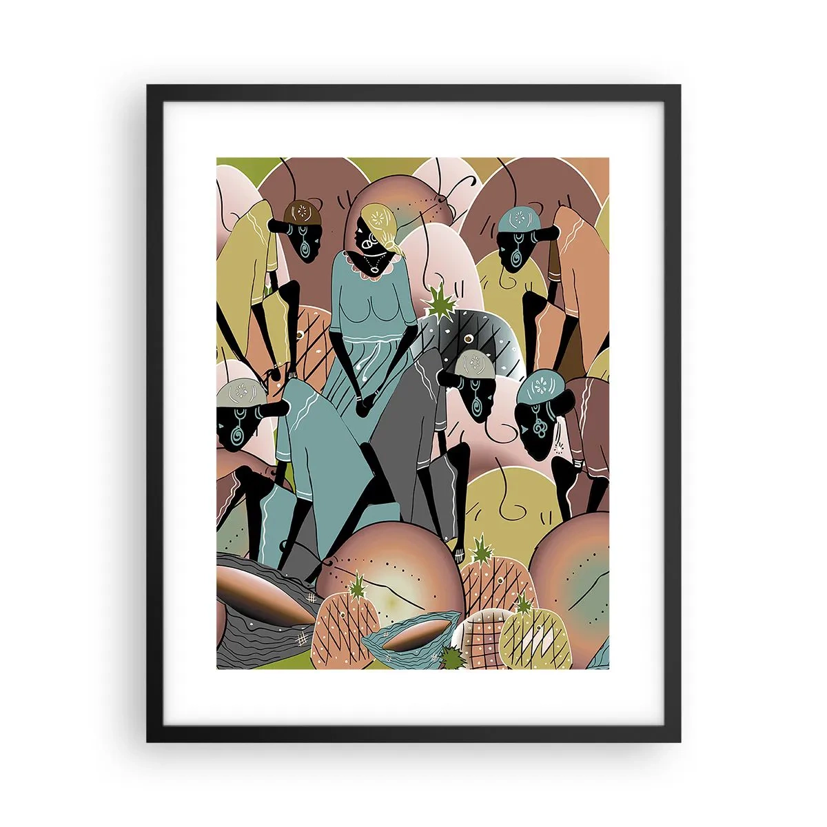 Poster in einem schwarzem Rahmen - Ein toller Urlaub steht bevor - 40x50 cm