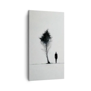 Bild auf Leinwand - Leinwandbild - Wir wandern alle - 45x80 cm