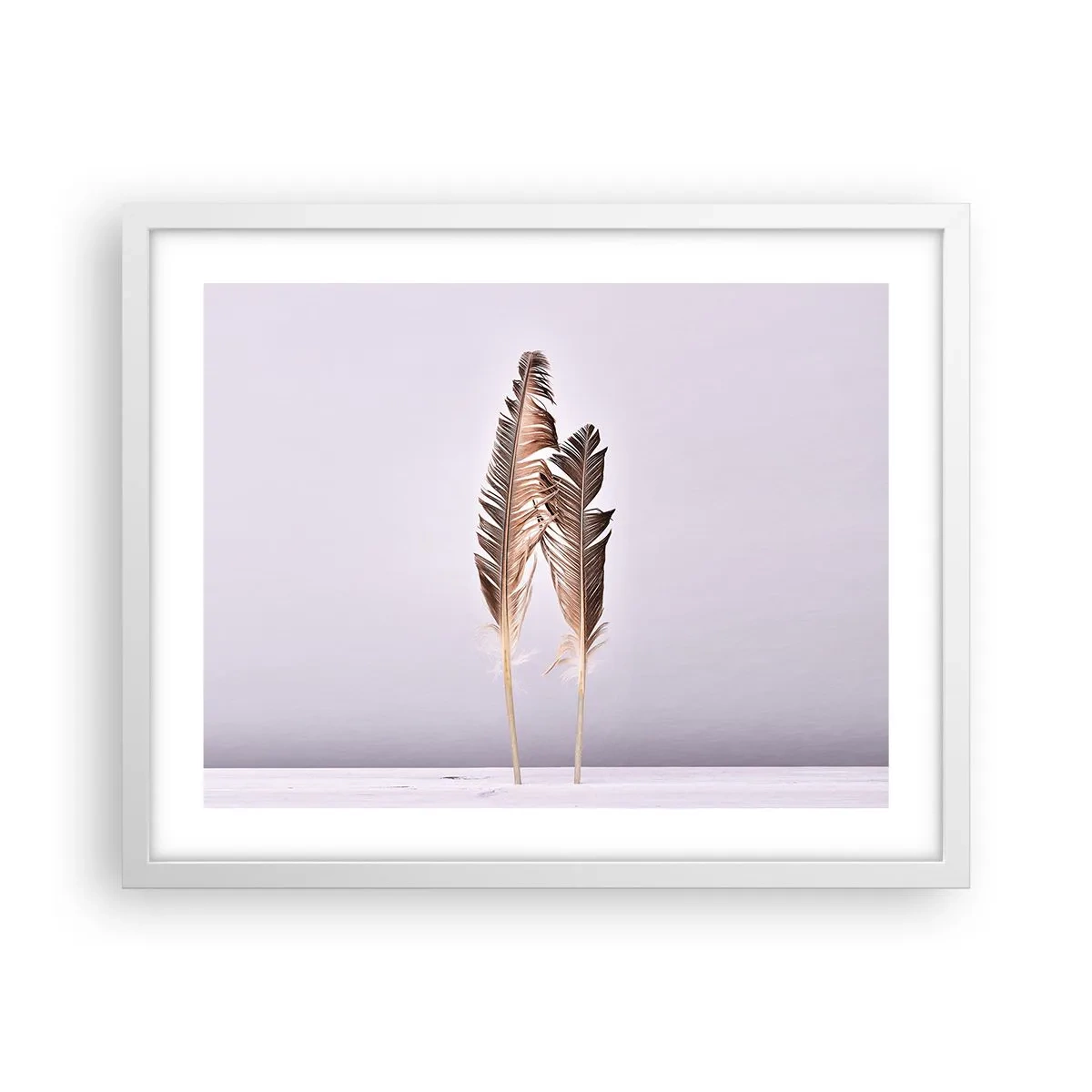 Poster in einem weißen Rahmen - Gegen das Nichts - 50x40 cm