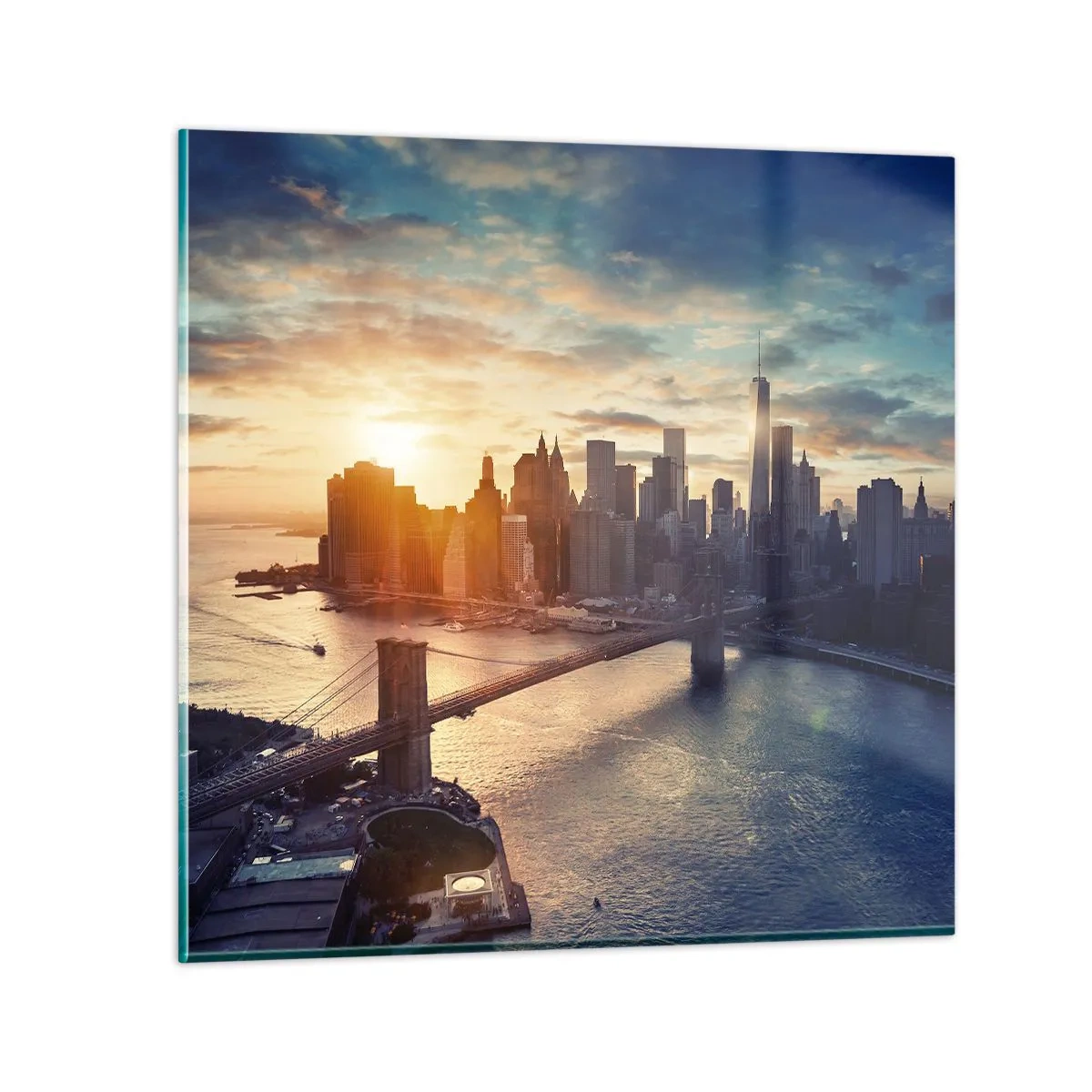Glasbild - Bild auf glas - Westliches Kulturdenkmal - 50x50 cm