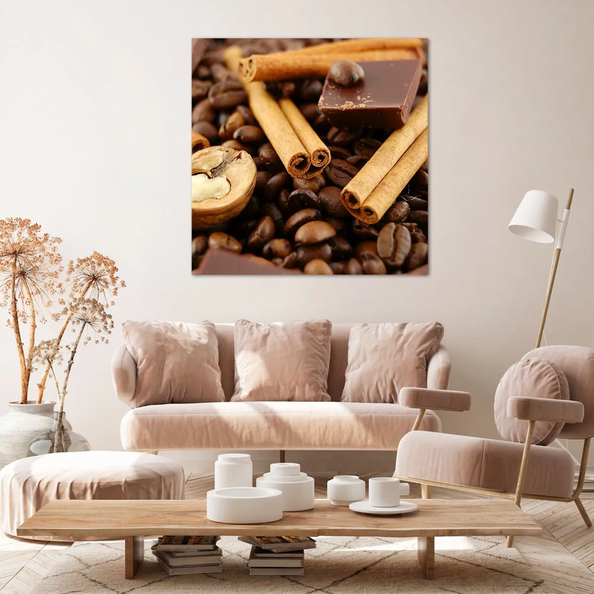 Bild auf Leinwand - Leinwandbild - Konzert der Aromen - 70x70 cm