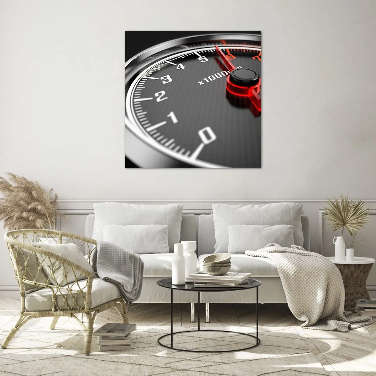 Glasbild - Bild auf glas - Vollgas! - 40x40 cm