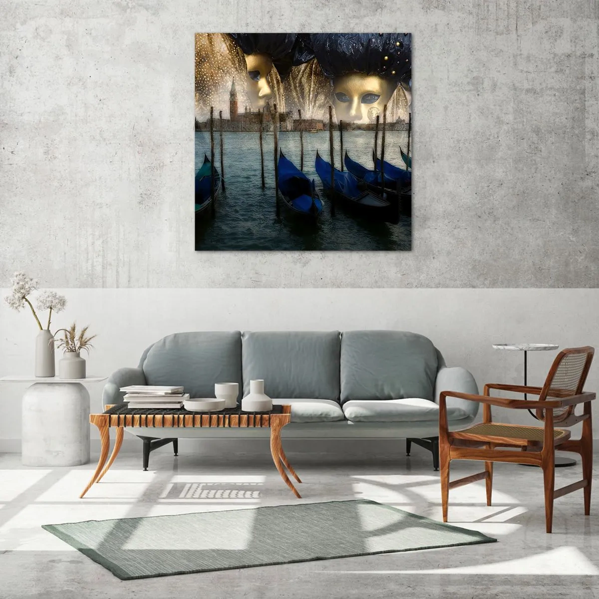 Glasbild - Bild auf glas - Es ist Zeit, den Karneval zu starten - 50x50 cm