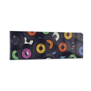 Glasbild - Bild auf glas - Farben der Klassiker - 90x30 cm