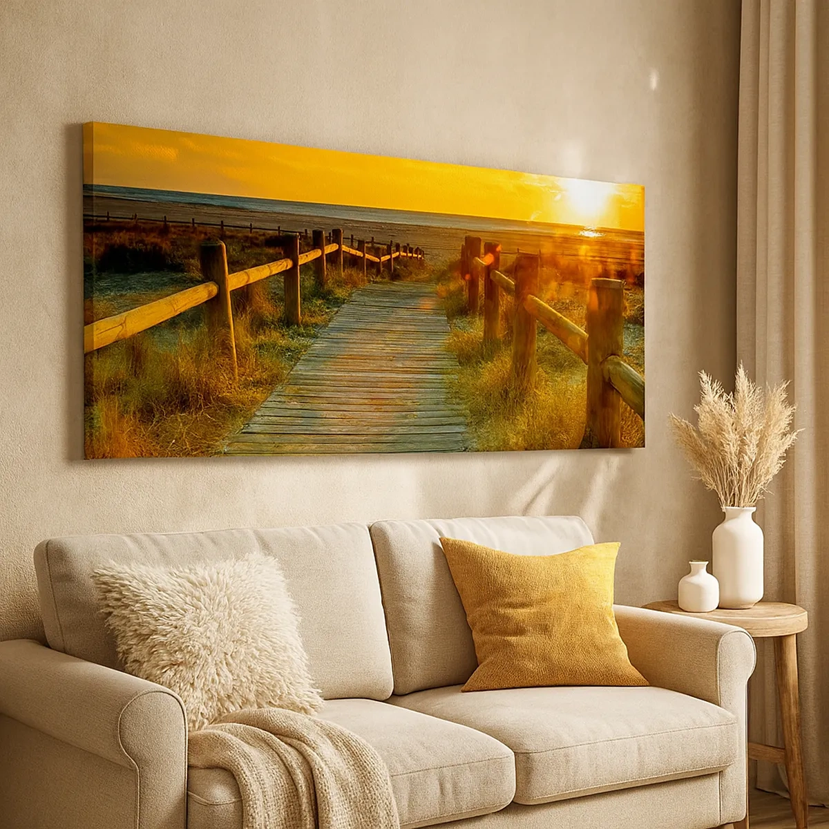 Bild auf Leinwand - Leinwandbild - In altem Gold gebadet - 30x30 cm