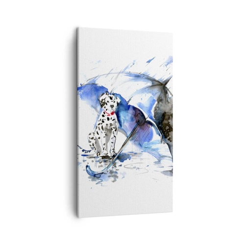 Bild auf Leinwand - Leinwandbild - Dafür ist ein Freund da - 45x80 cm