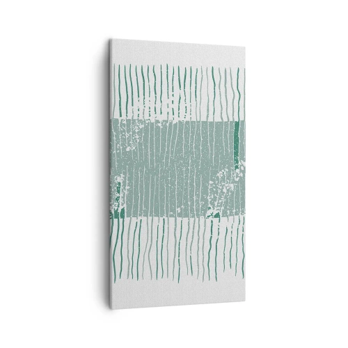 Bild auf Leinwand - Leinwandbild - Marine Abstraktion - 45x80 cm