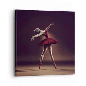 Bild auf Leinwand - Leinwandbild - Eine Primaballerina - 40x40 cm