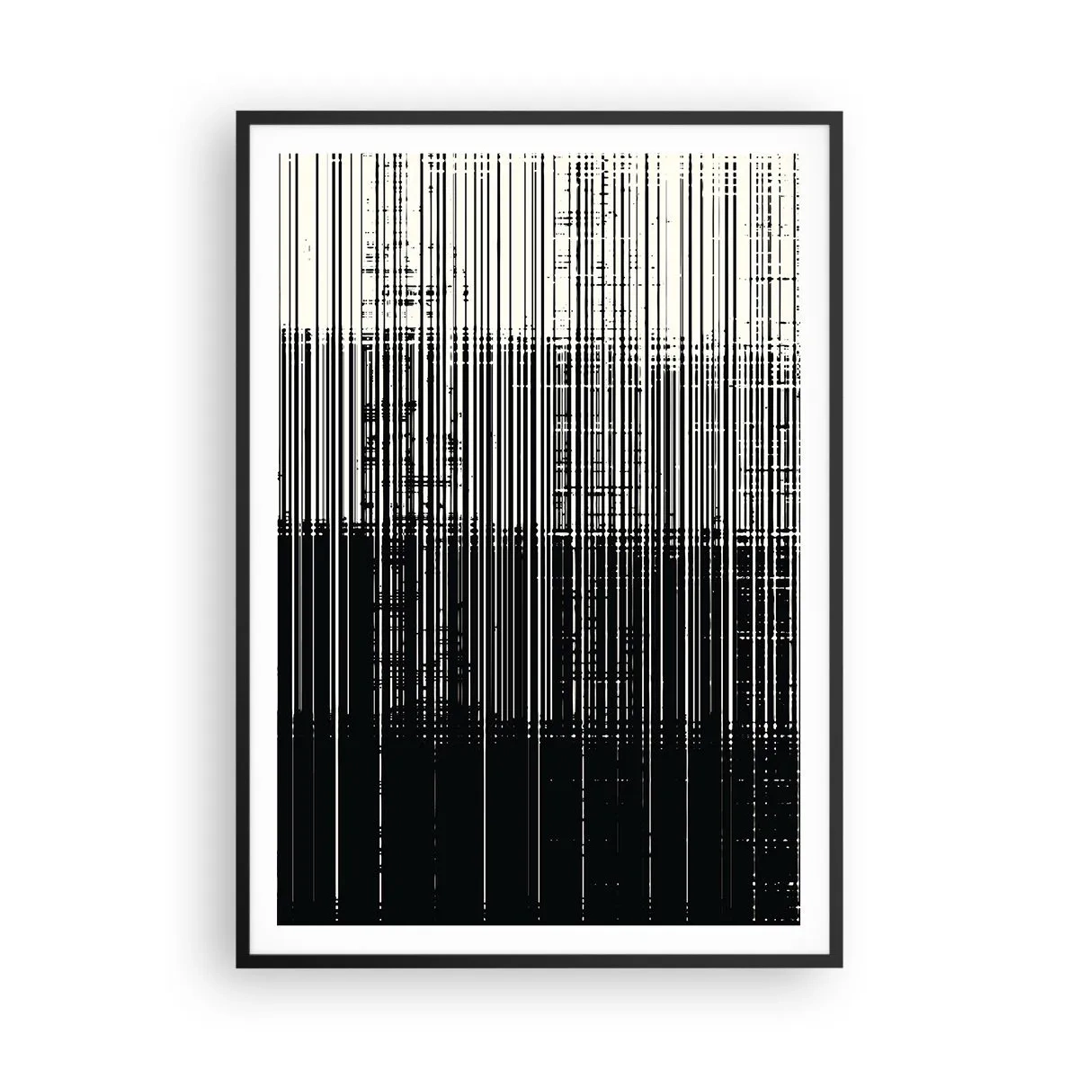 Poster in einem schwarzem Rahmen - Wellen und Vibrationen - 70x100 cm