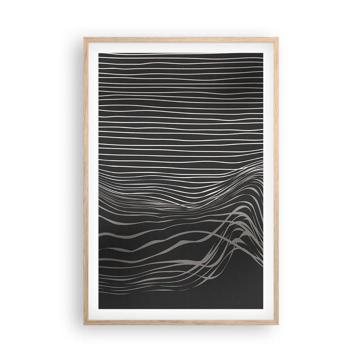 Poster in einem Rahmen aus heller Eiche - Rhythmus und Akzent - 61x91 cm