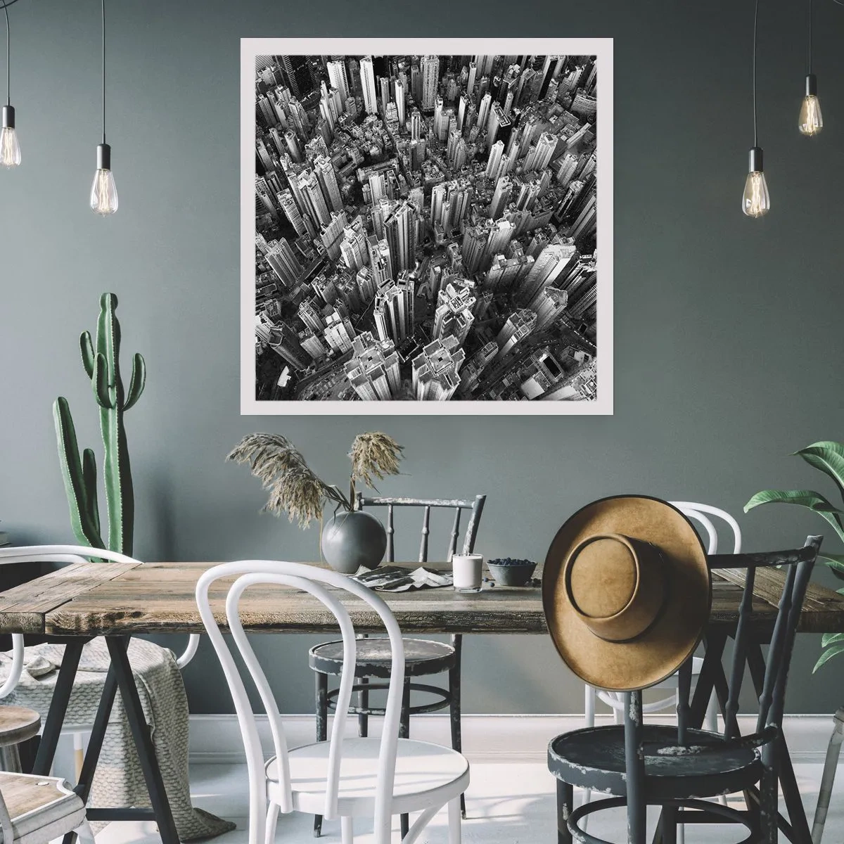 Poster - Immer höher und höher - 40x40 cm