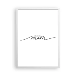 Poster in einem weißen Rahmen - Große Emotionen - 50x70 cm