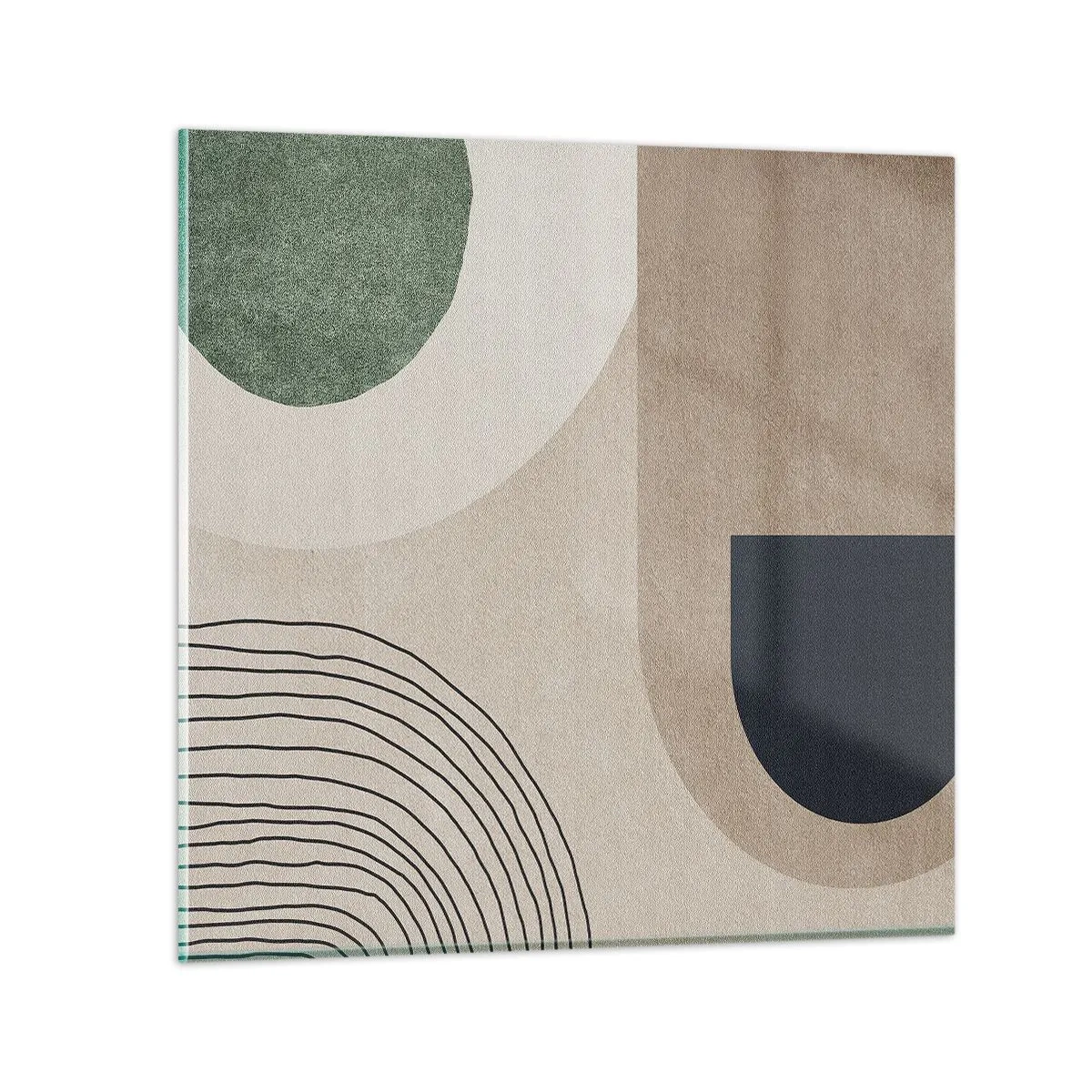 Glasbild - Bild auf glas - Sanftheit des Ovals - 70x70 cm