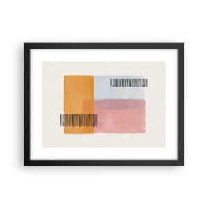 Poster in einem schwarzem Rahmen - Von Ecke zu Ecke - 40x30 cm