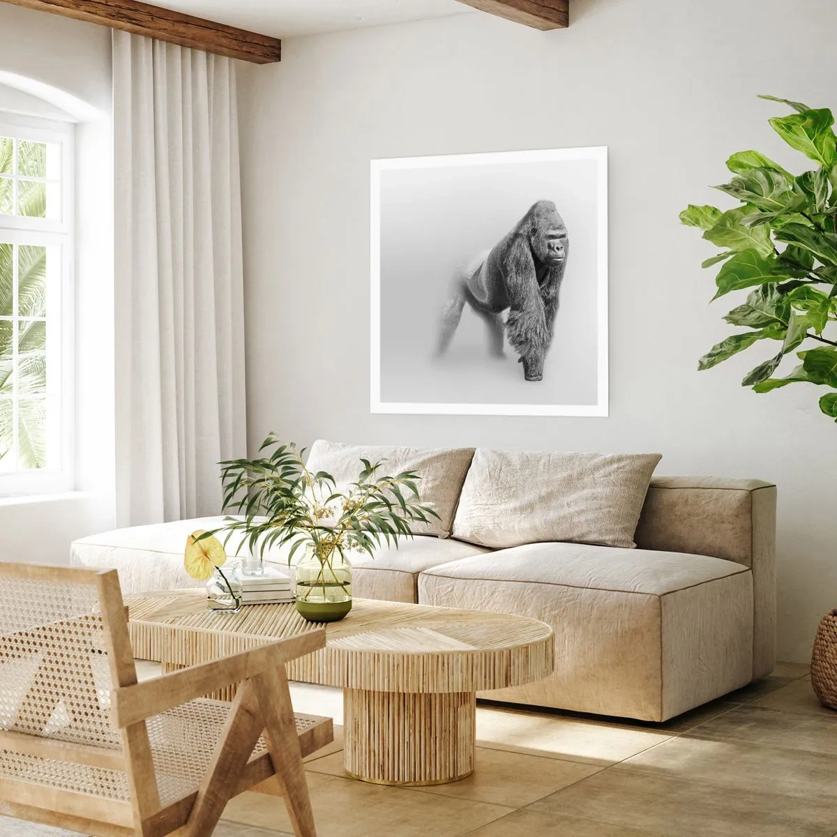 Poster - Zuversichtlich in seiner Stärke - 50x50 cm