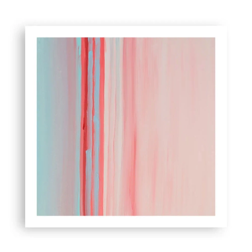 Poster - Abstraktion im Morgengrauen - 60x60 cm