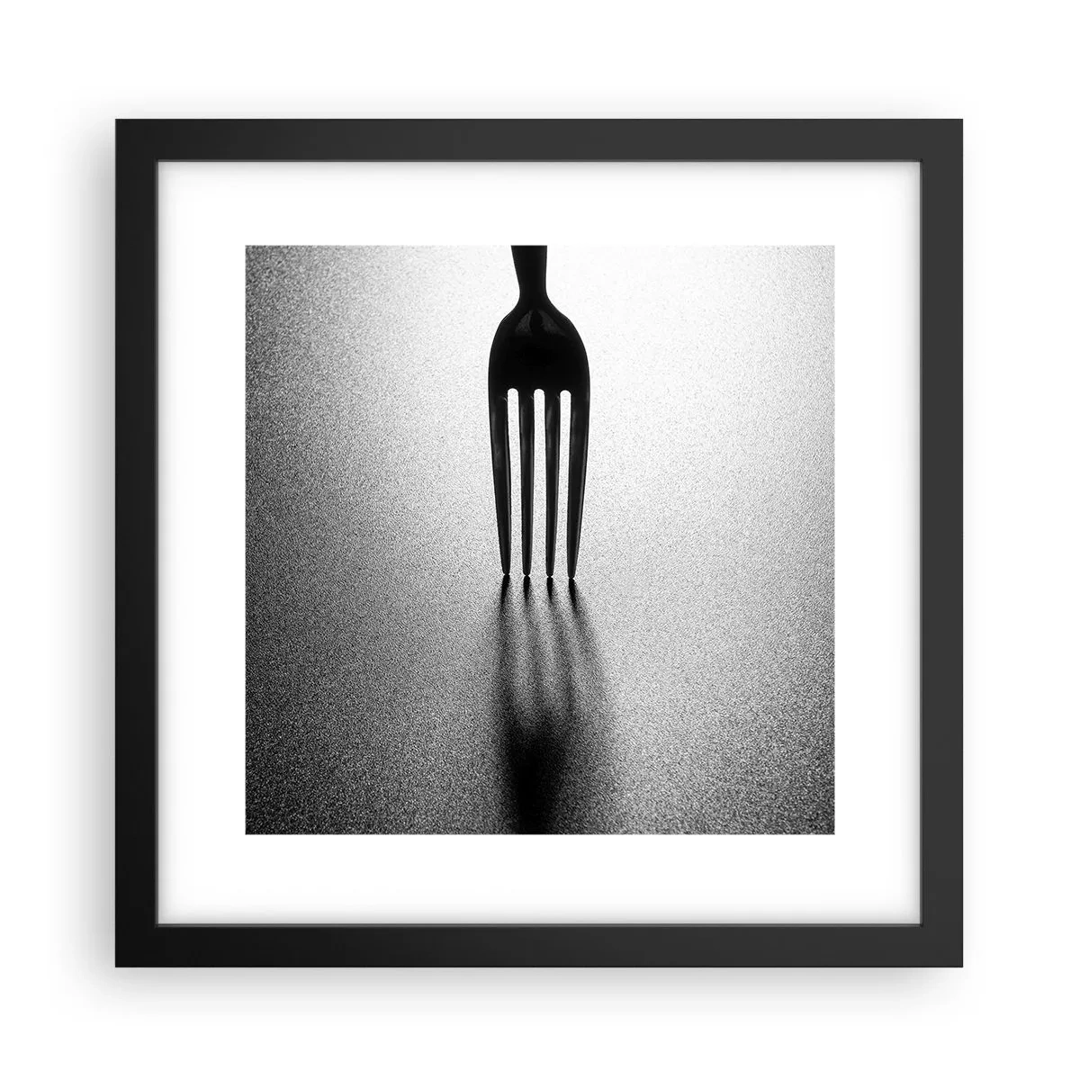 Poster in einem schwarzem Rahmen - Licht und Schatten - 30x30 cm