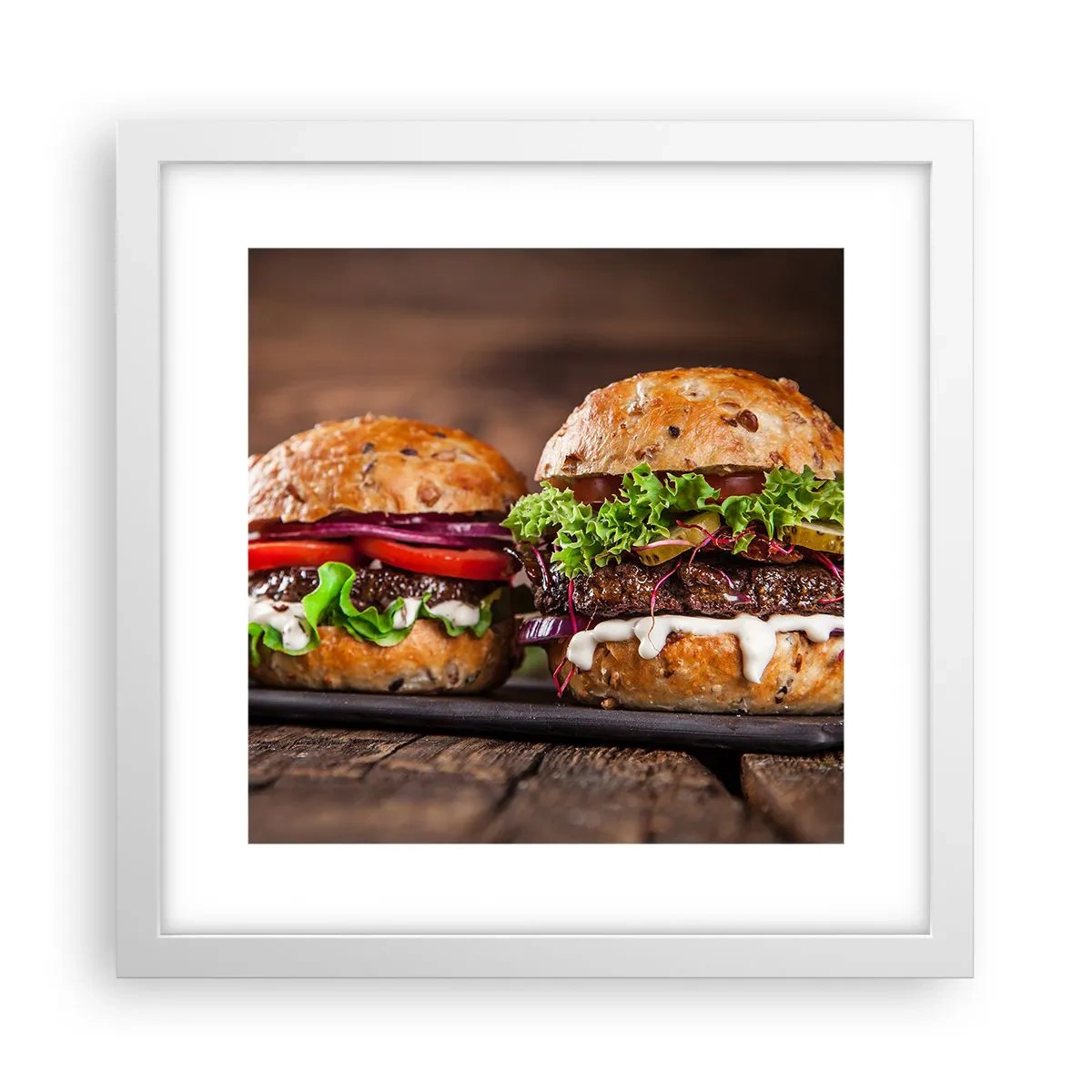 Poster in einem weißen Rahmen - Amerikanischer Traum - 30x30 cm