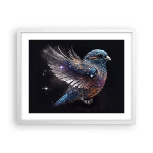 Poster in einem weißen Rahmen - Diamantsperling - 50x40 cm