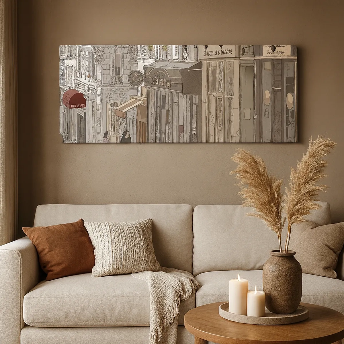 Bild auf Leinwand - Leinwandbild - Stadtfreuden - 30x30 cm