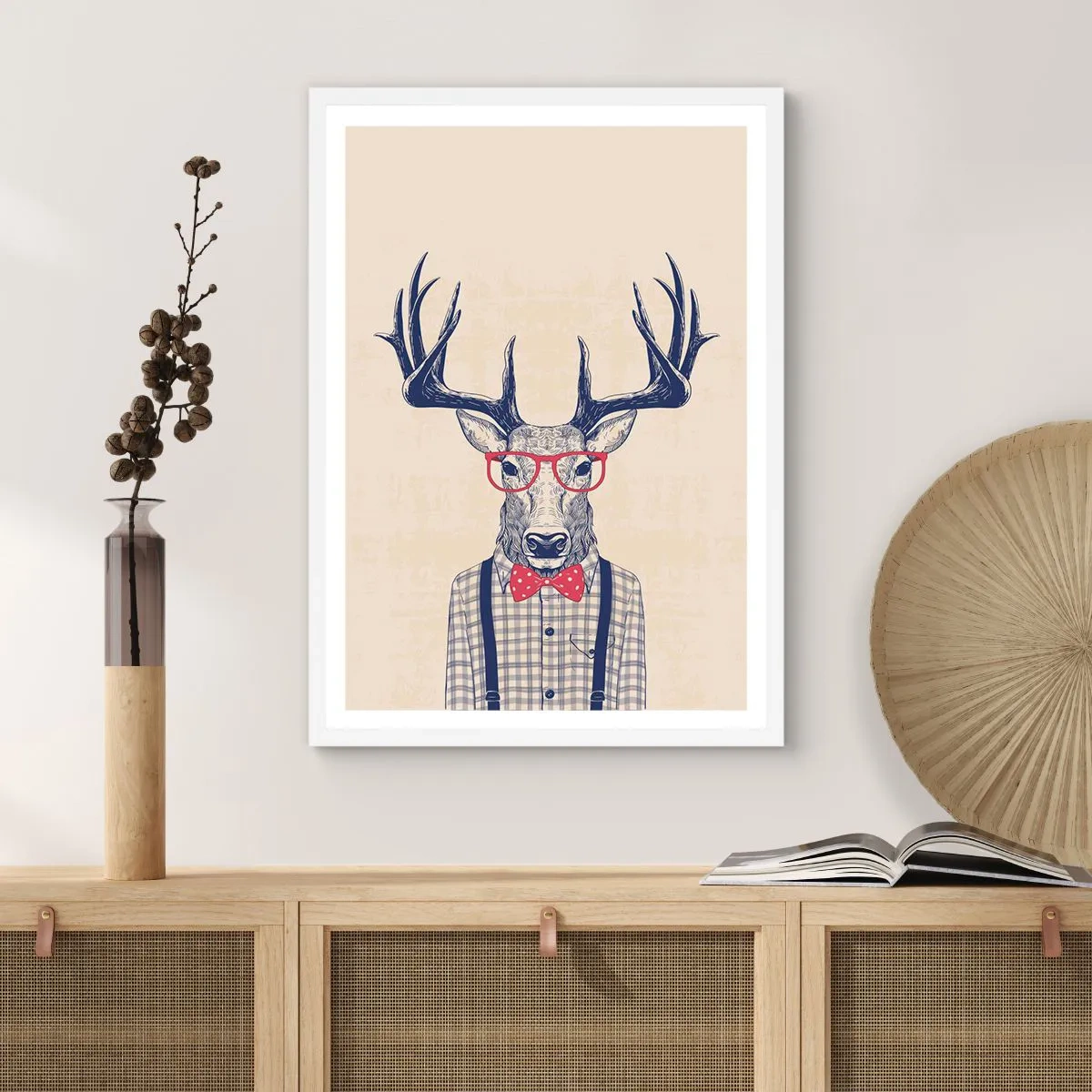 Poster in einem weißen Rahmen - Eine lustige Extravaganz - 40x50 cm