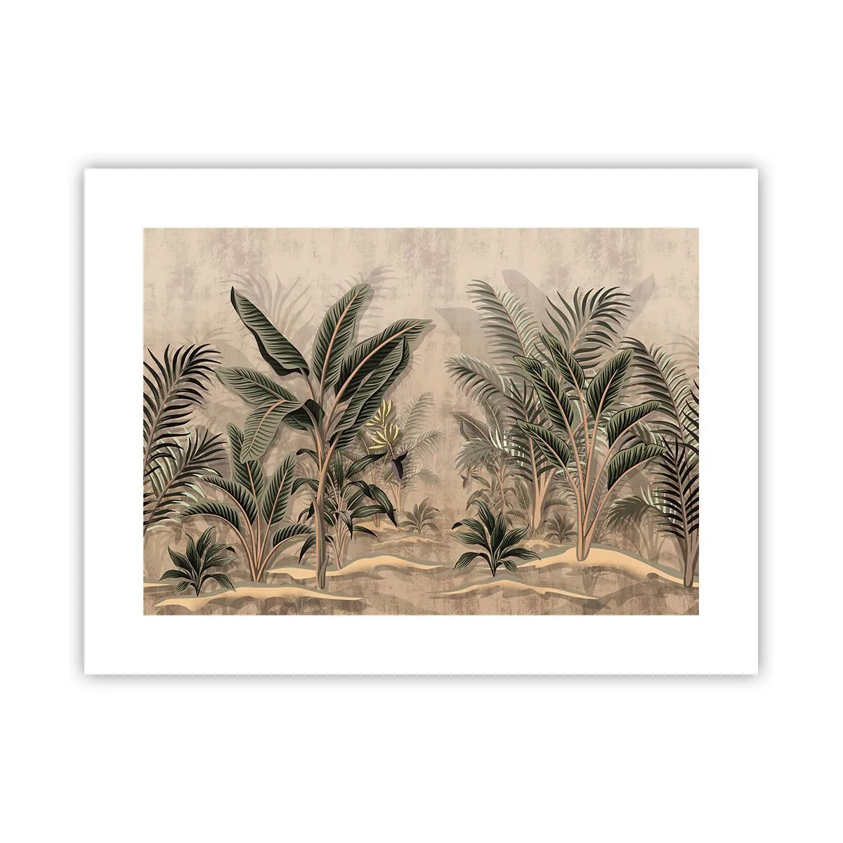 Poster - Eine Gravur im Kolonialstil - 40x30 cm