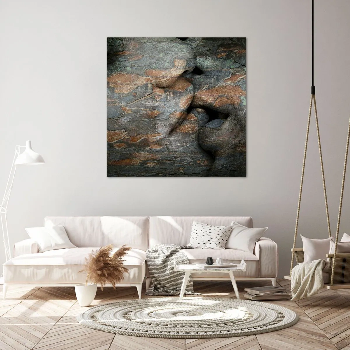 Bild auf Leinwand - Leinwandbild - Für immer zusammen - 50x50 cm