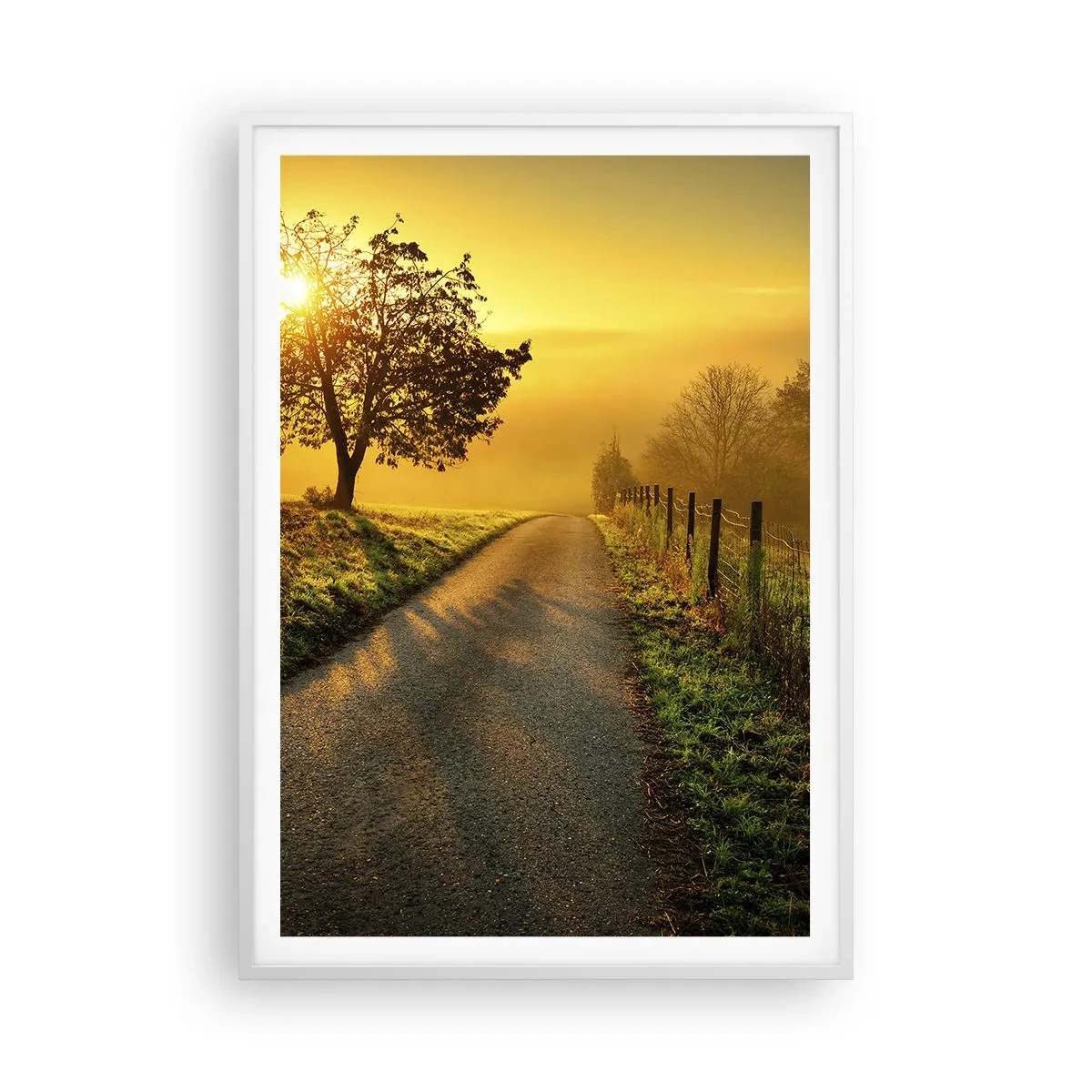 Poster in einem weißen Rahmen - Honig-Nachmittag - 70x100 cm