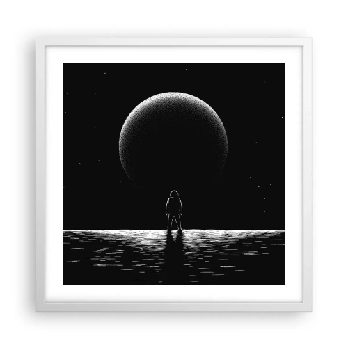 Poster in einem weißen Rahmen - Angesicht zu Angesicht - 50x50 cm