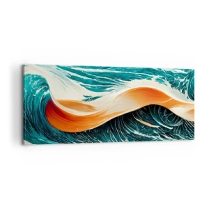 Bild auf Leinwand - Leinwandbild - Traum eines Surfers - 100x40 cm