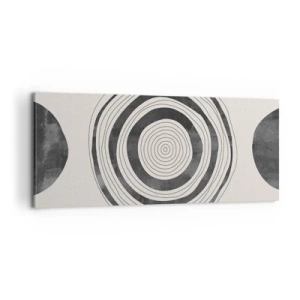 Bild auf Leinwand - Leinwandbild - Wichtig ist, was dazwischen liegt - 100x40 cm