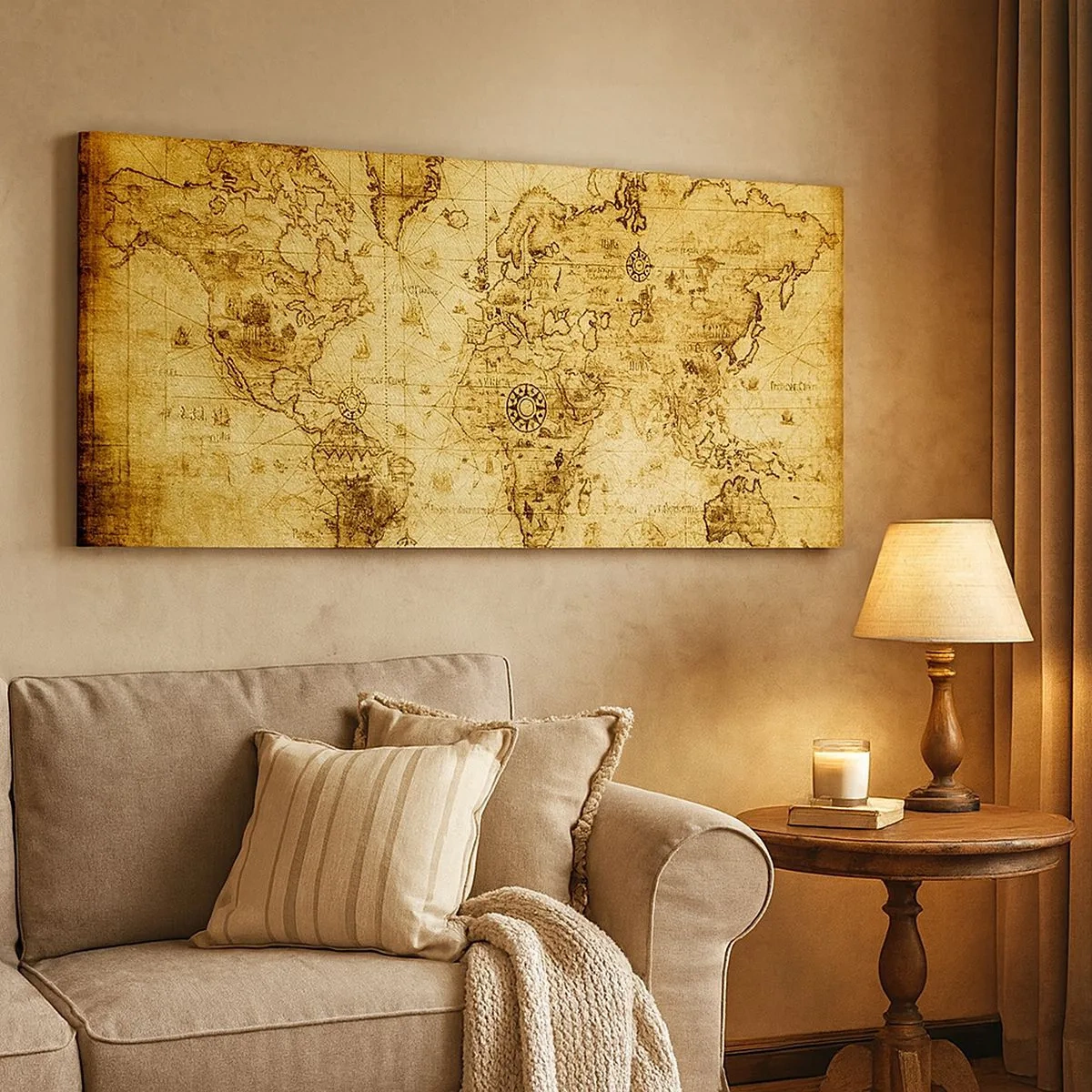Bild auf Leinwand - Leinwandbild - Diese Welt ist seltsam - 100x40 cm