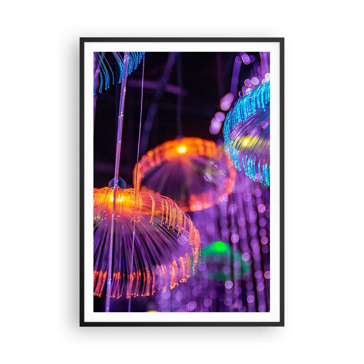 Poster in einem schwarzem Rahmen - Lichtbrunnen - 70x100 cm