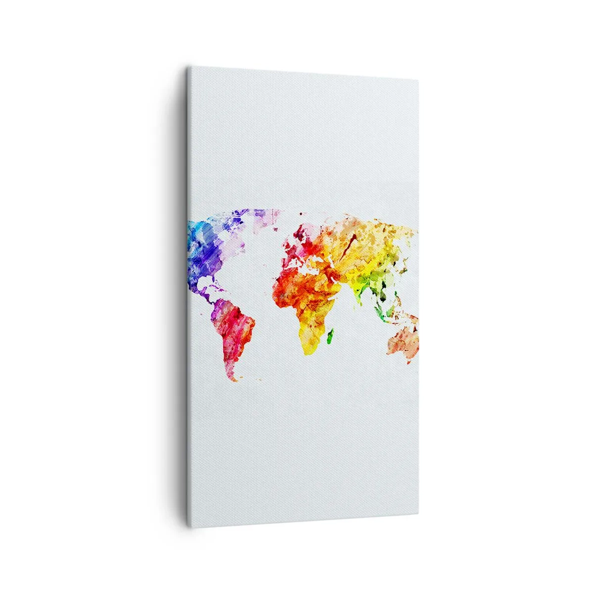 Bild auf Leinwand - Leinwandbild - Alle Farben der Welt - 45x80 cm