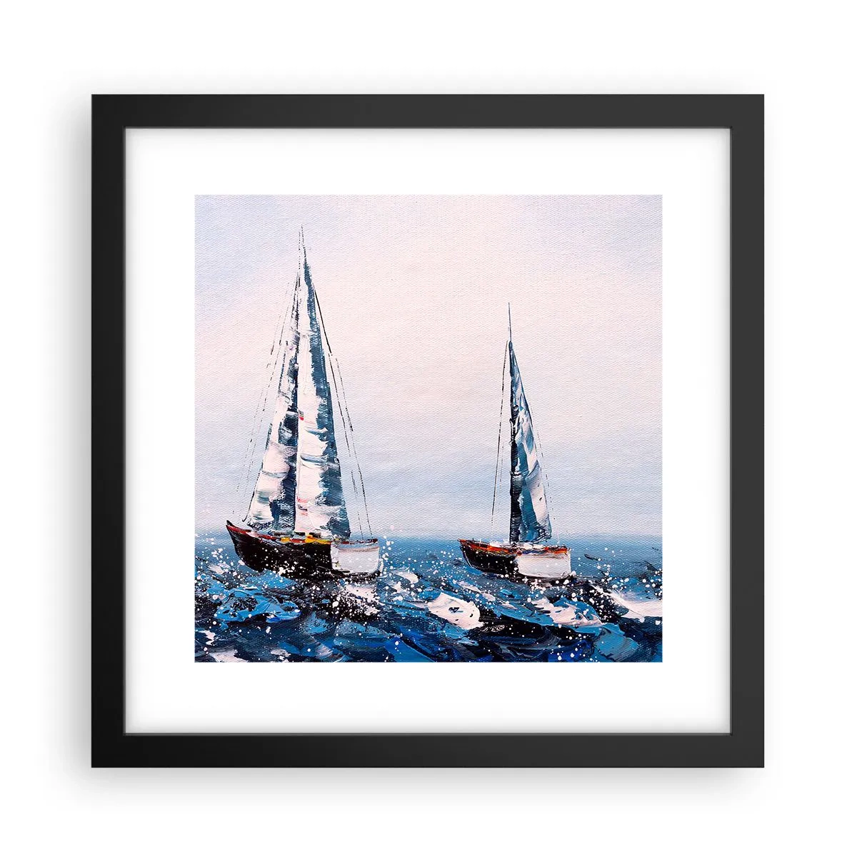 Poster in einem schwarzem Rahmen - Bruderschaft des Windes - 30x30 cm