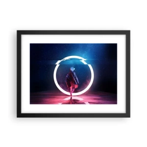 Poster in einem schwarzem Rahmen - Zwischen den Welten - 40x30 cm