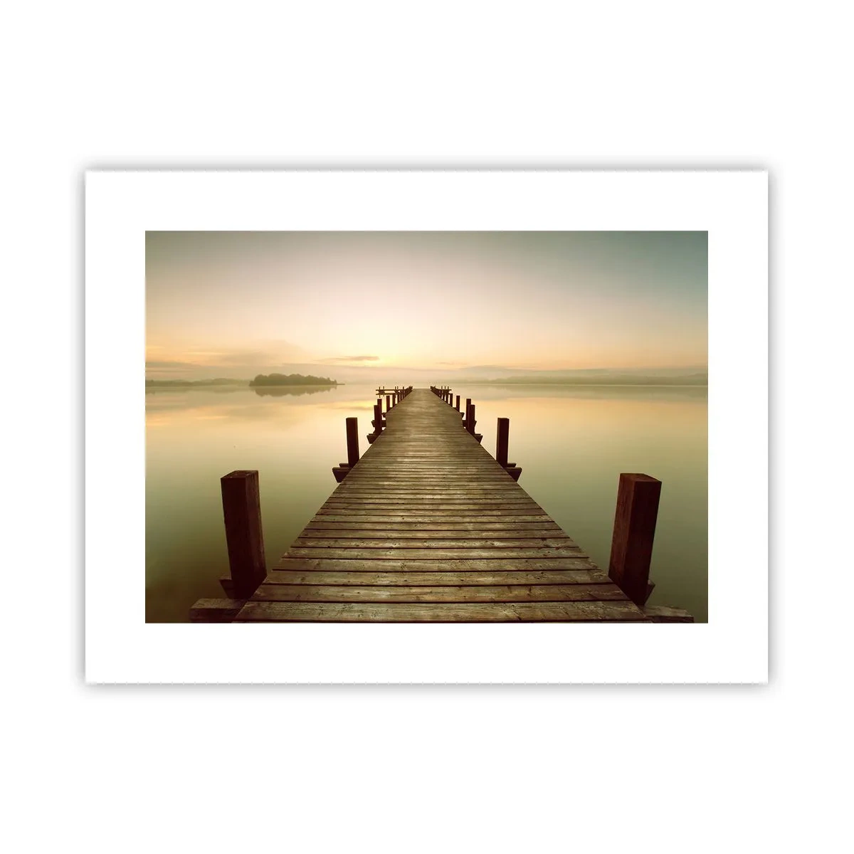 Poster - Tagesanbruch, Morgendämmerung, Licht - 40x30 cm