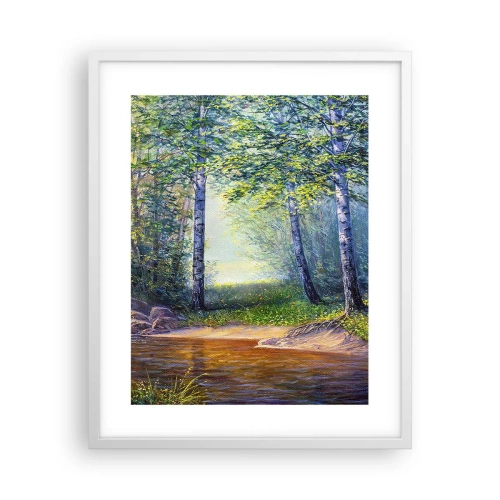 Poster in einem weißen Rahmen - Idyllische Landschaft - 40x50 cm