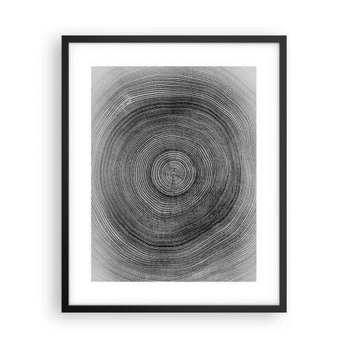 Poster in einem schwarzem Rahmen - Zeichen der Zeit - 40x50 cm