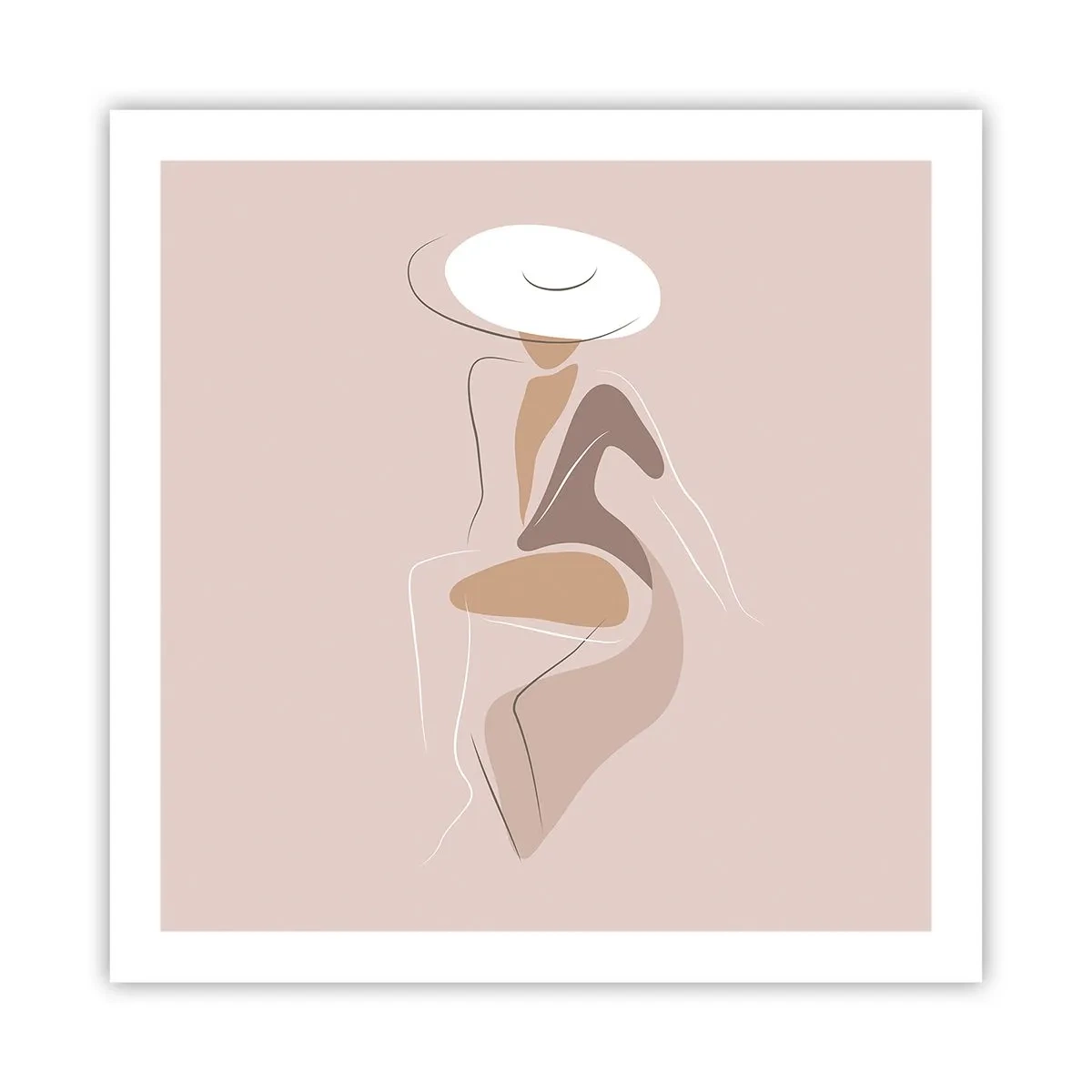 Poster - Eine Dame sein - 60x60 cm