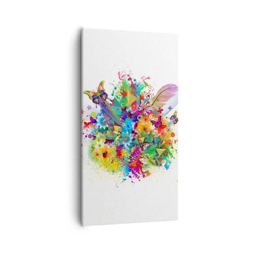 Bild auf Leinwand - Leinwandbild - Ein Strauß Freude - 55x100 cm