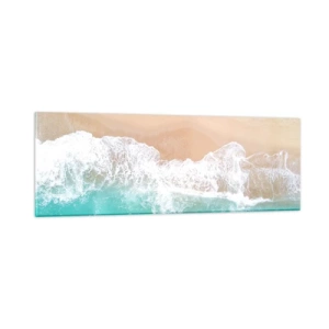 Glasbild - Bild auf glas - Eine streichelnde Berührung - 90x30 cm