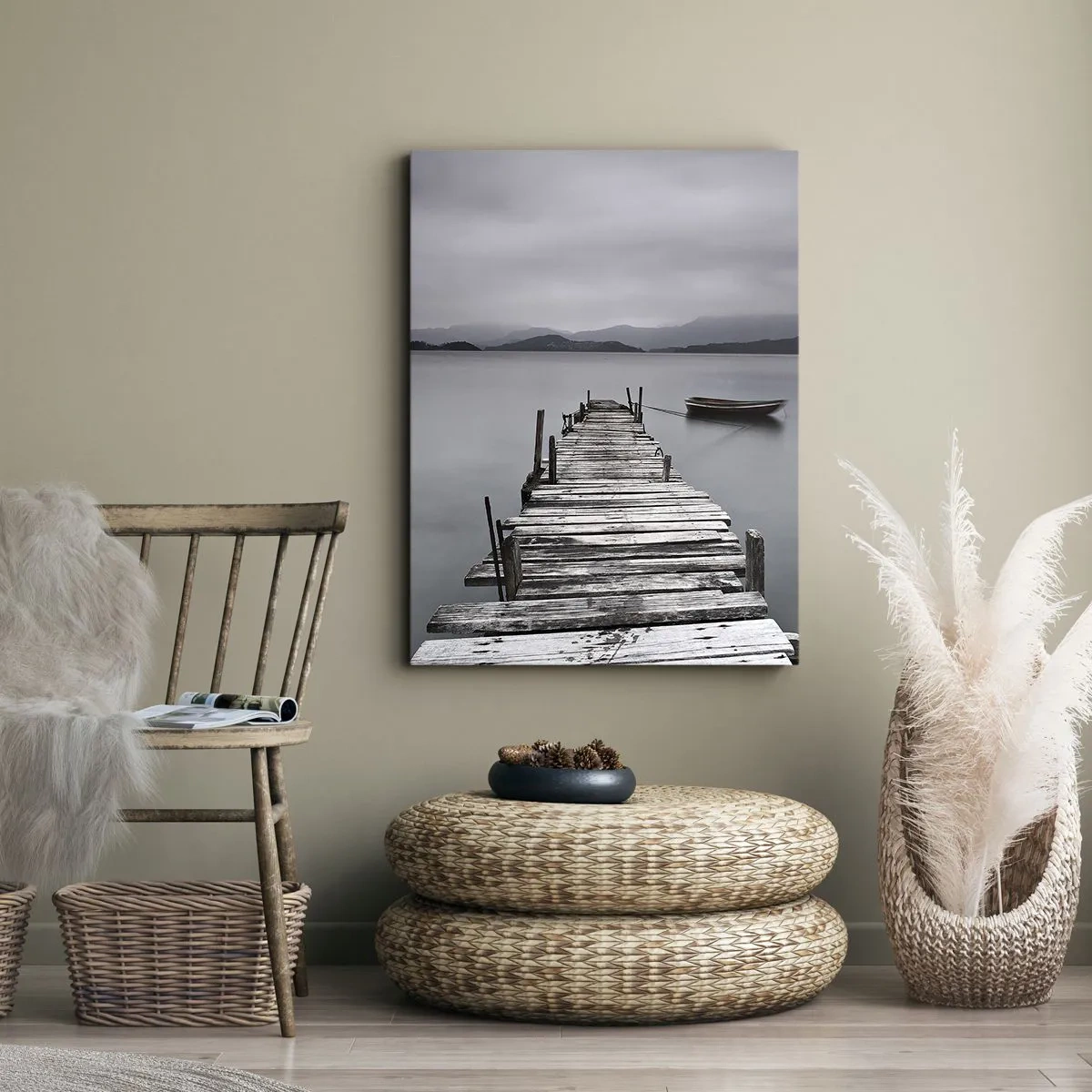 Bild auf Leinwand - Leinwandbild - Du kannst morgen gehen - 55x100 cm