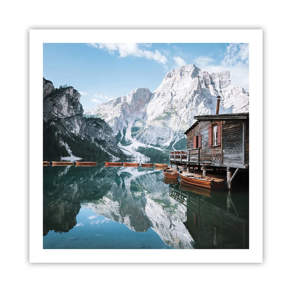 Poster - Kristallklarer Bergmorgen - 60x60 cm
