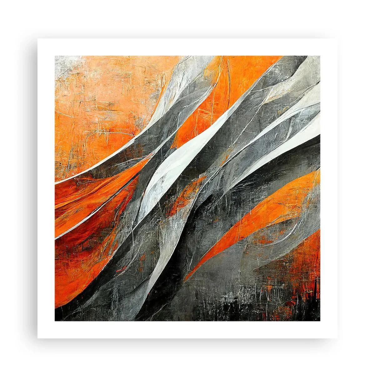 Poster - Hitze und Kälte - 60x60 cm