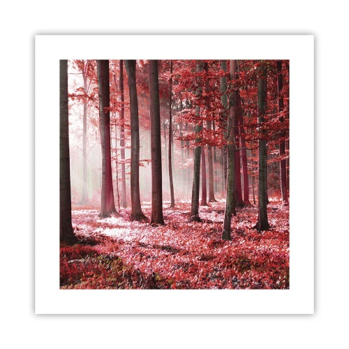 Poster - Rot ist genauso schön - 40x40 cm